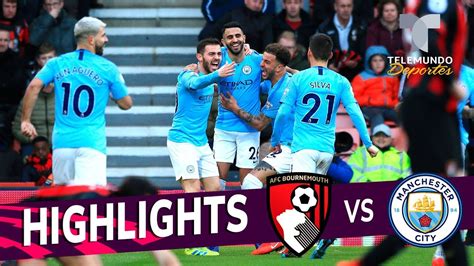 manchester city vs bournemouth replay